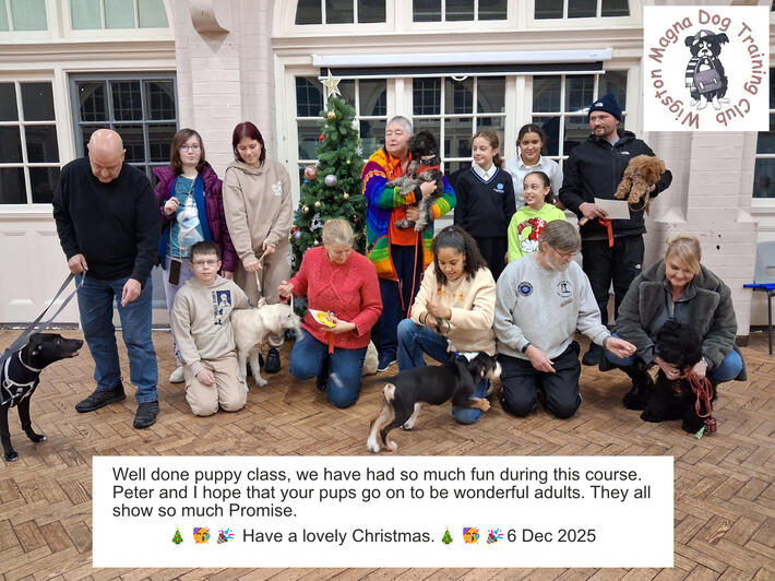 Puppy class 6 Dec 2025 Puppy class 6 Dec 2025